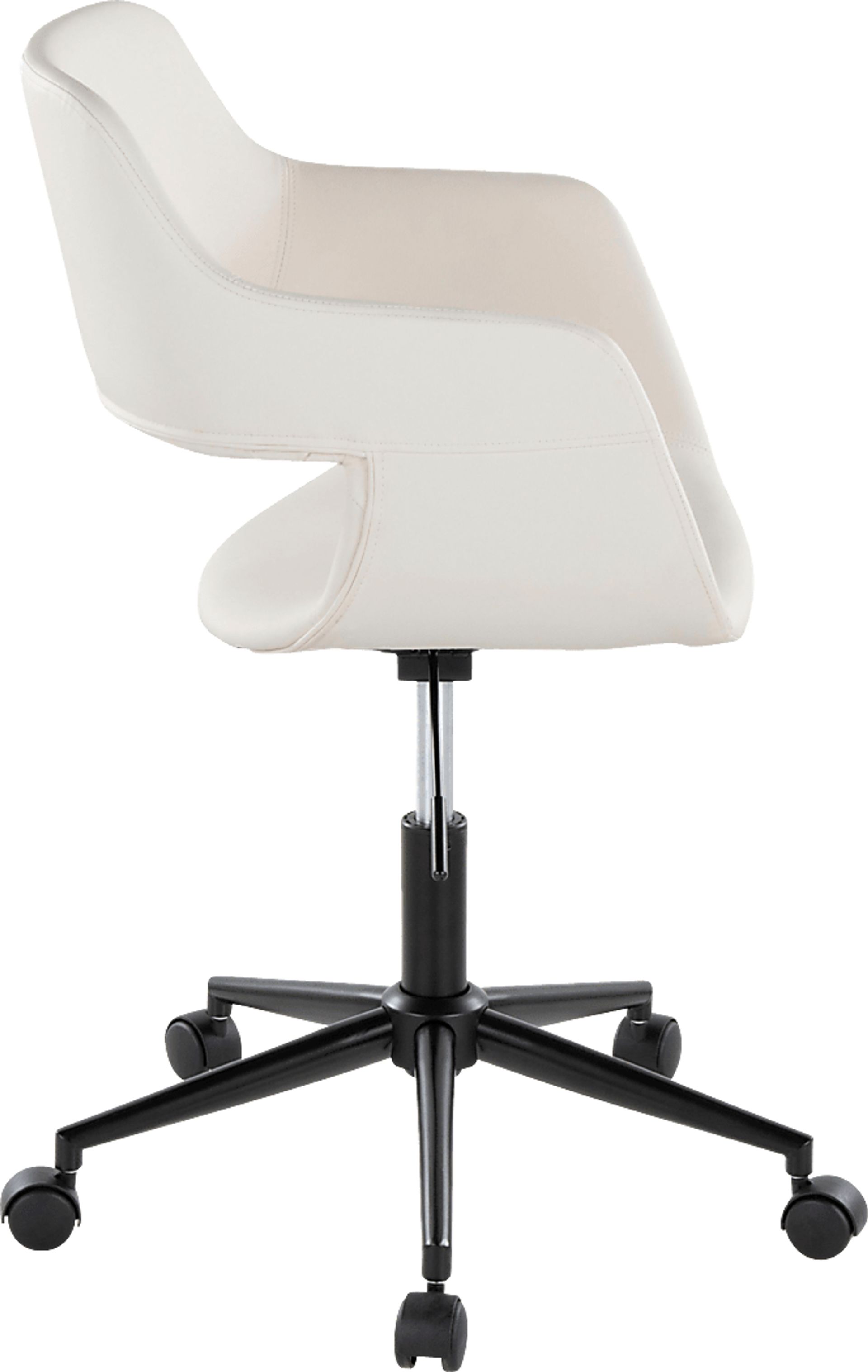 Whisp II White Desk Chair - Image 4