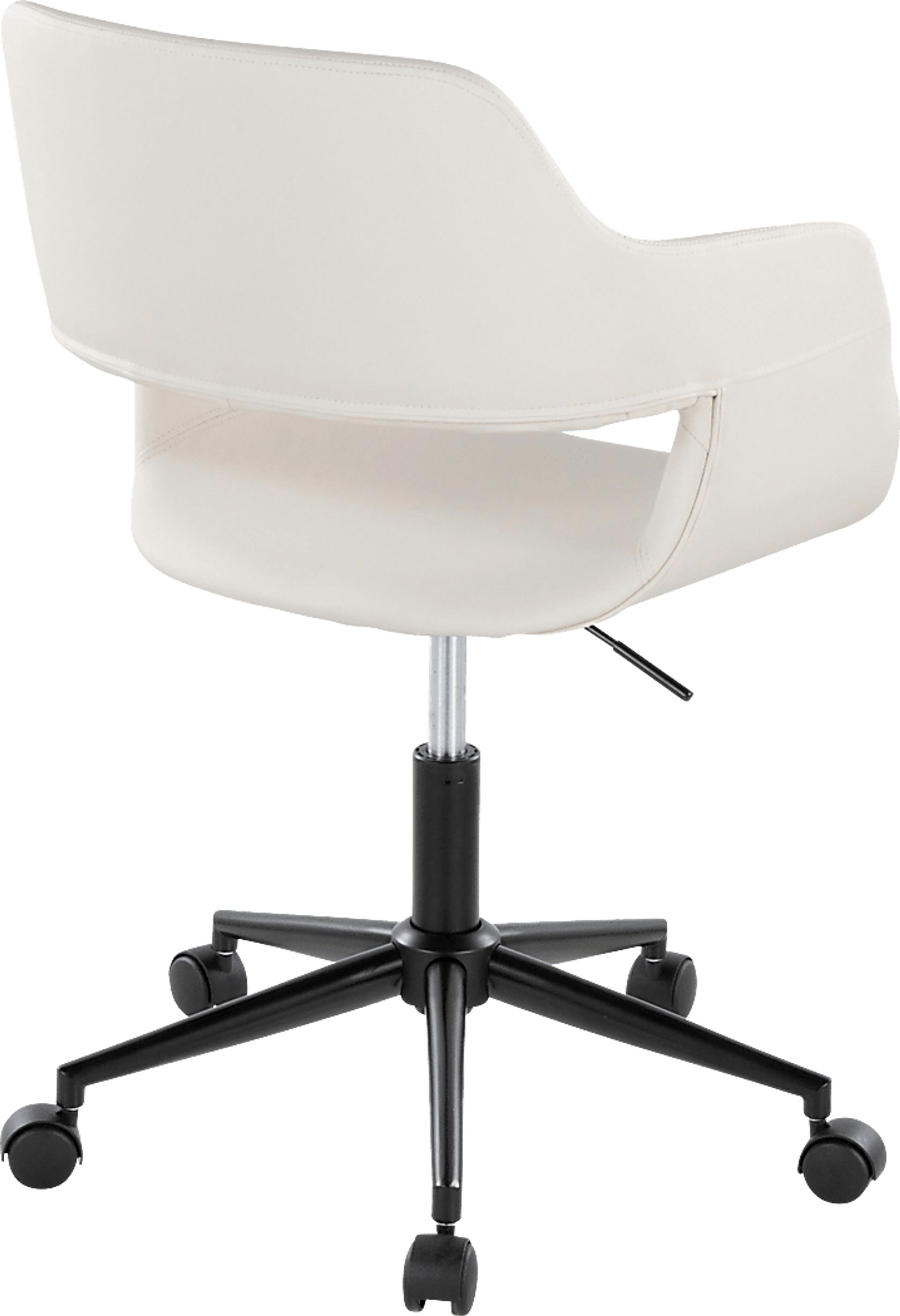 Whisp II White Desk Chair - Image 5