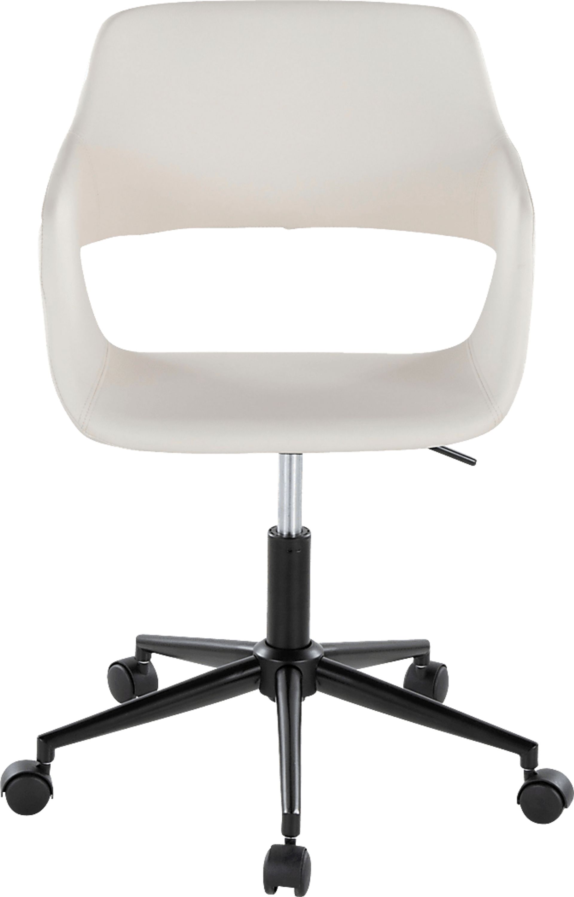 Whisp II White Desk Chair - Image 6