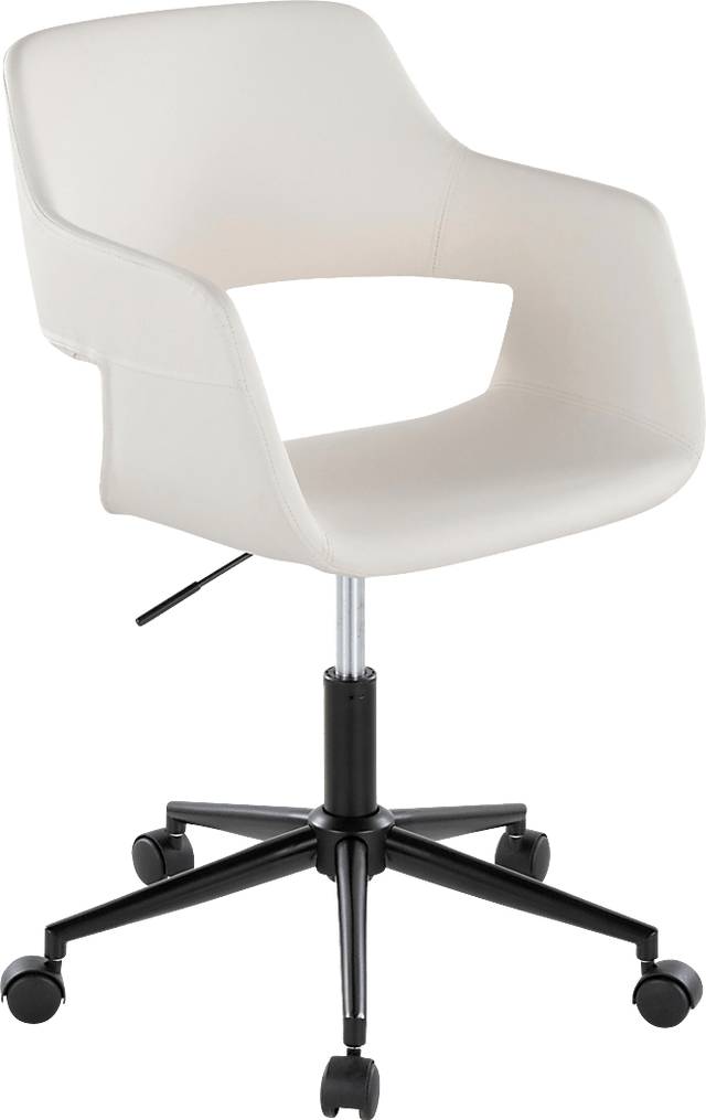 Whisp II White Desk Chair - Thumbnail - Image 1