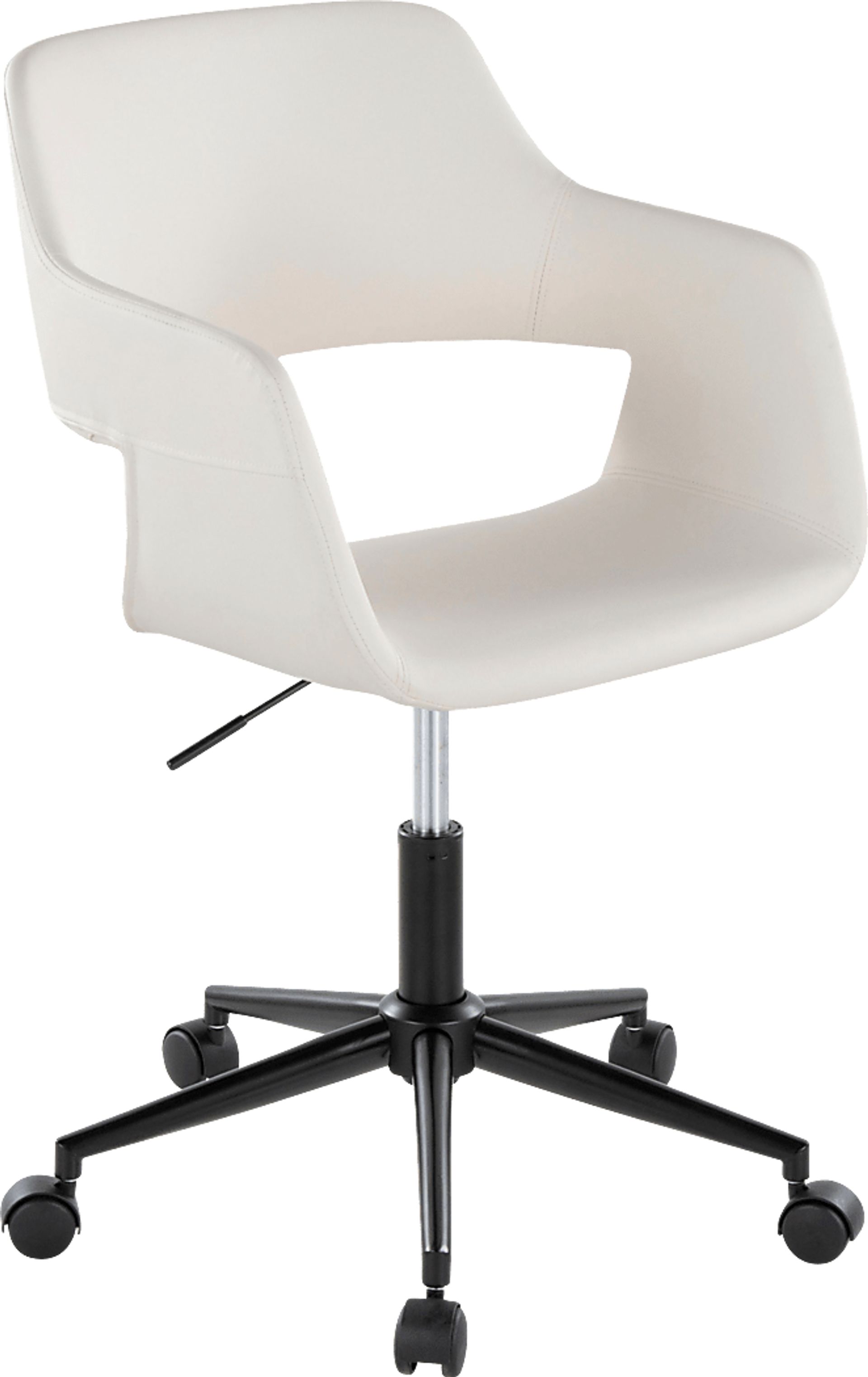 Whisp II White Desk Chair - Image 1