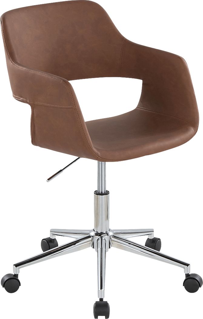 Whisp III Brown Desk Chair