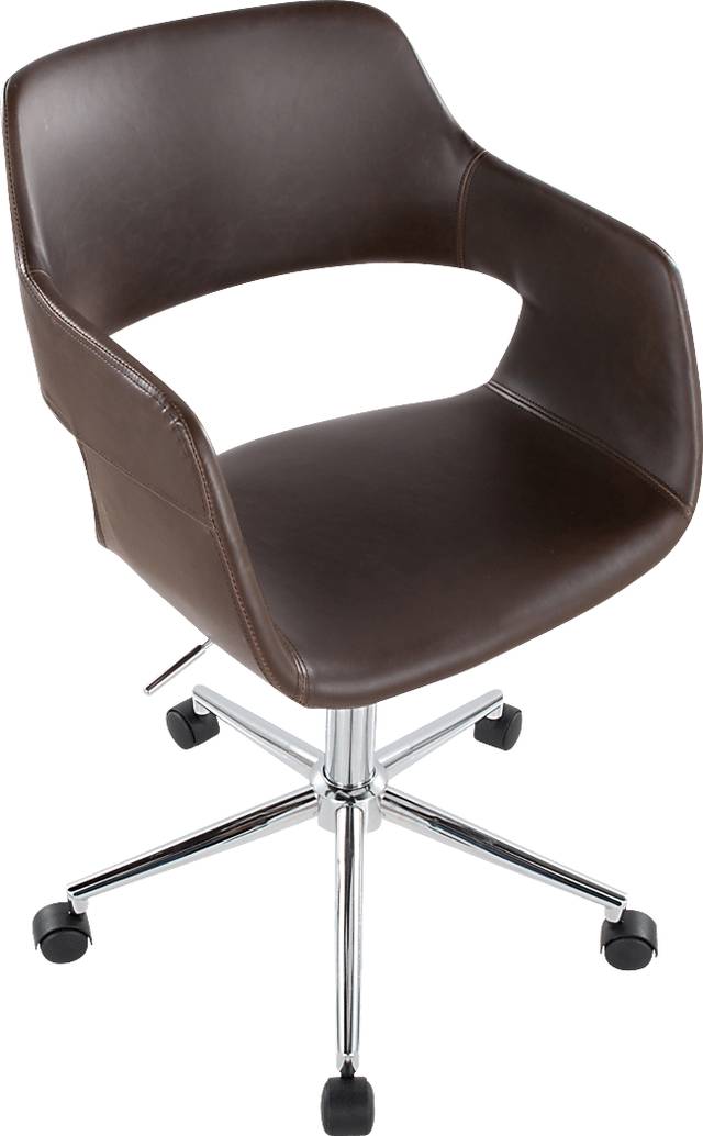 Whisp III Dark Brown Desk Chair - Thumbnail - Image 5