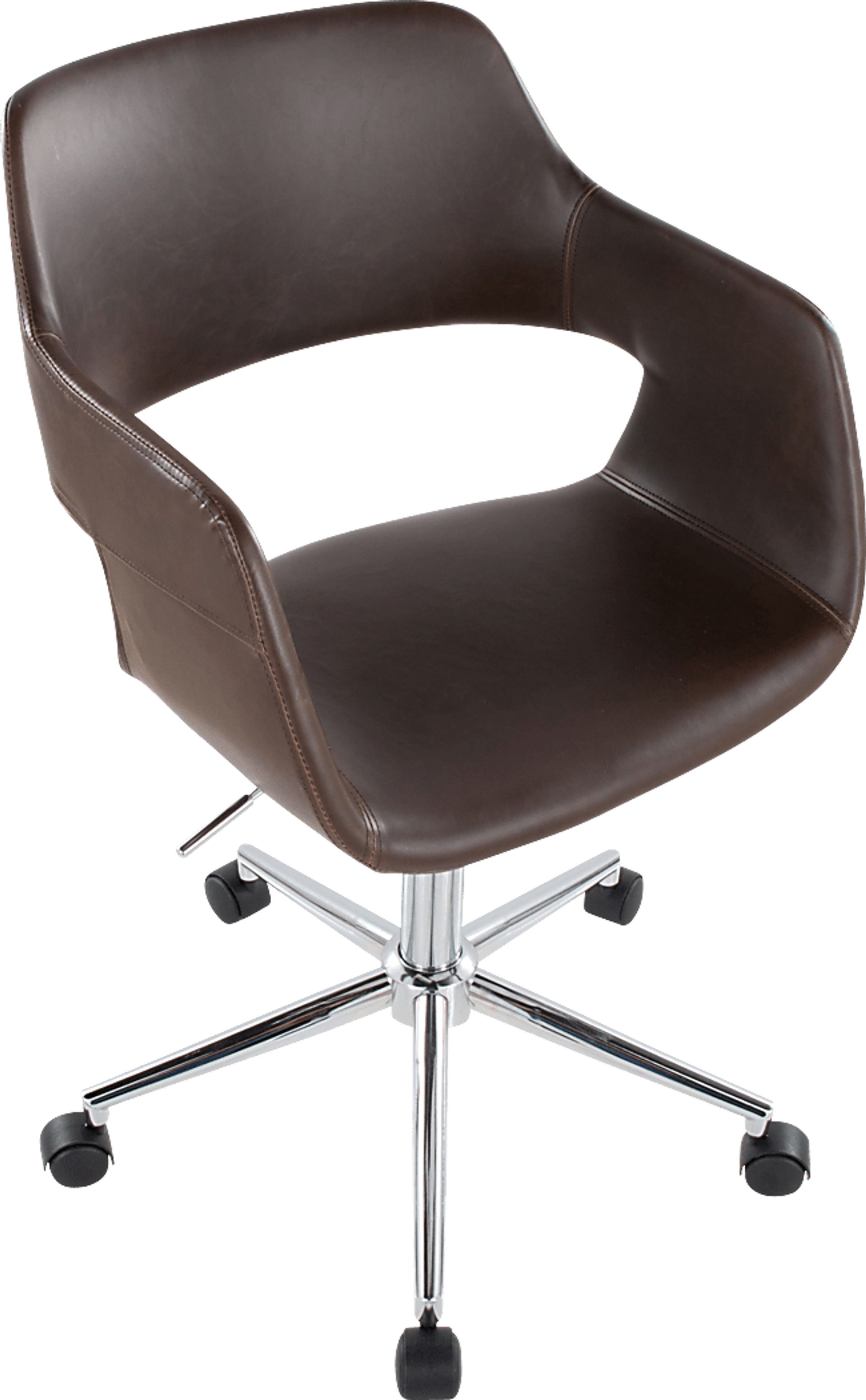 Whisp III Dark Brown Desk Chair - Image 5