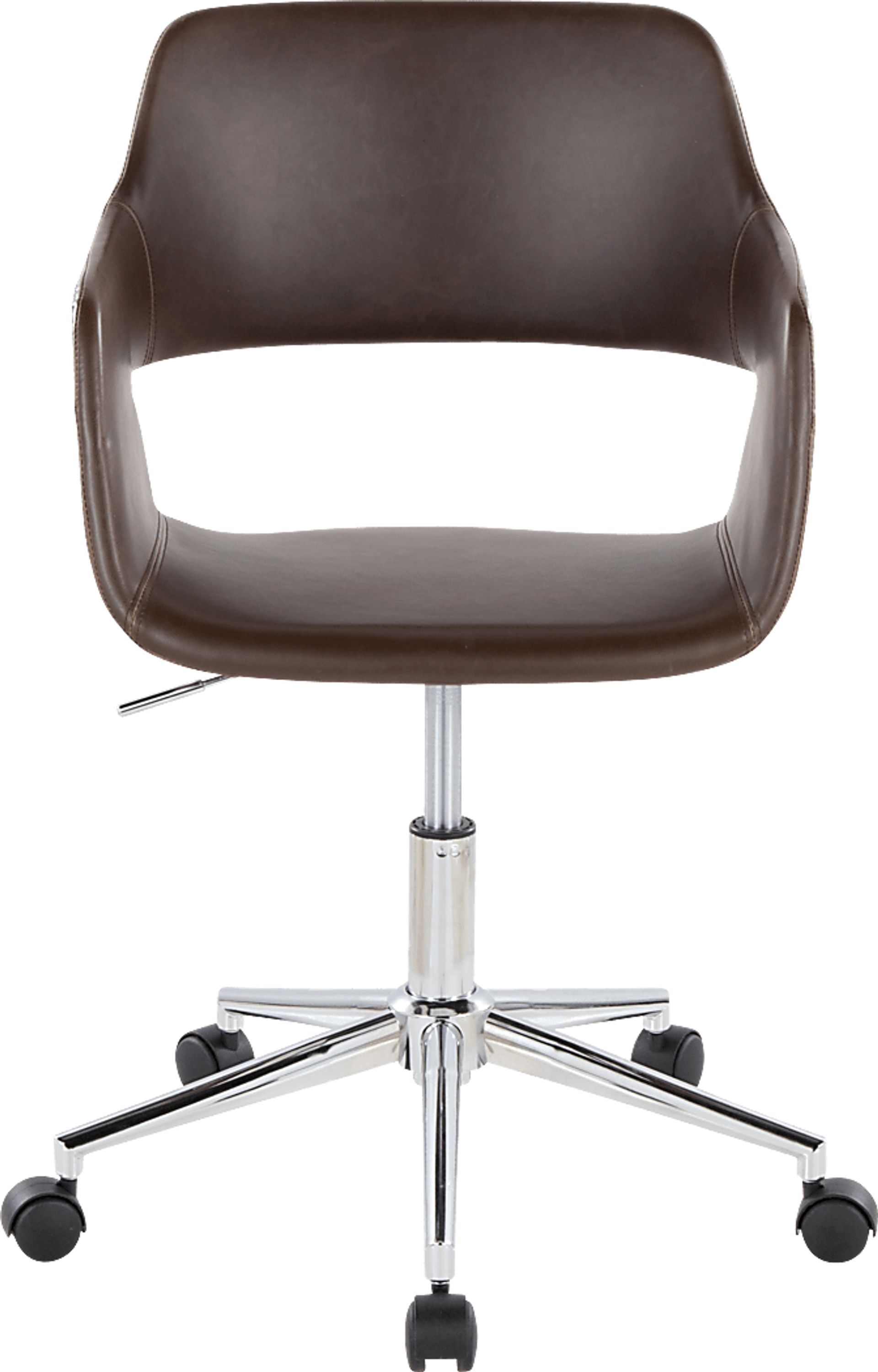 Whisp III Dark Brown Desk Chair - Image 6