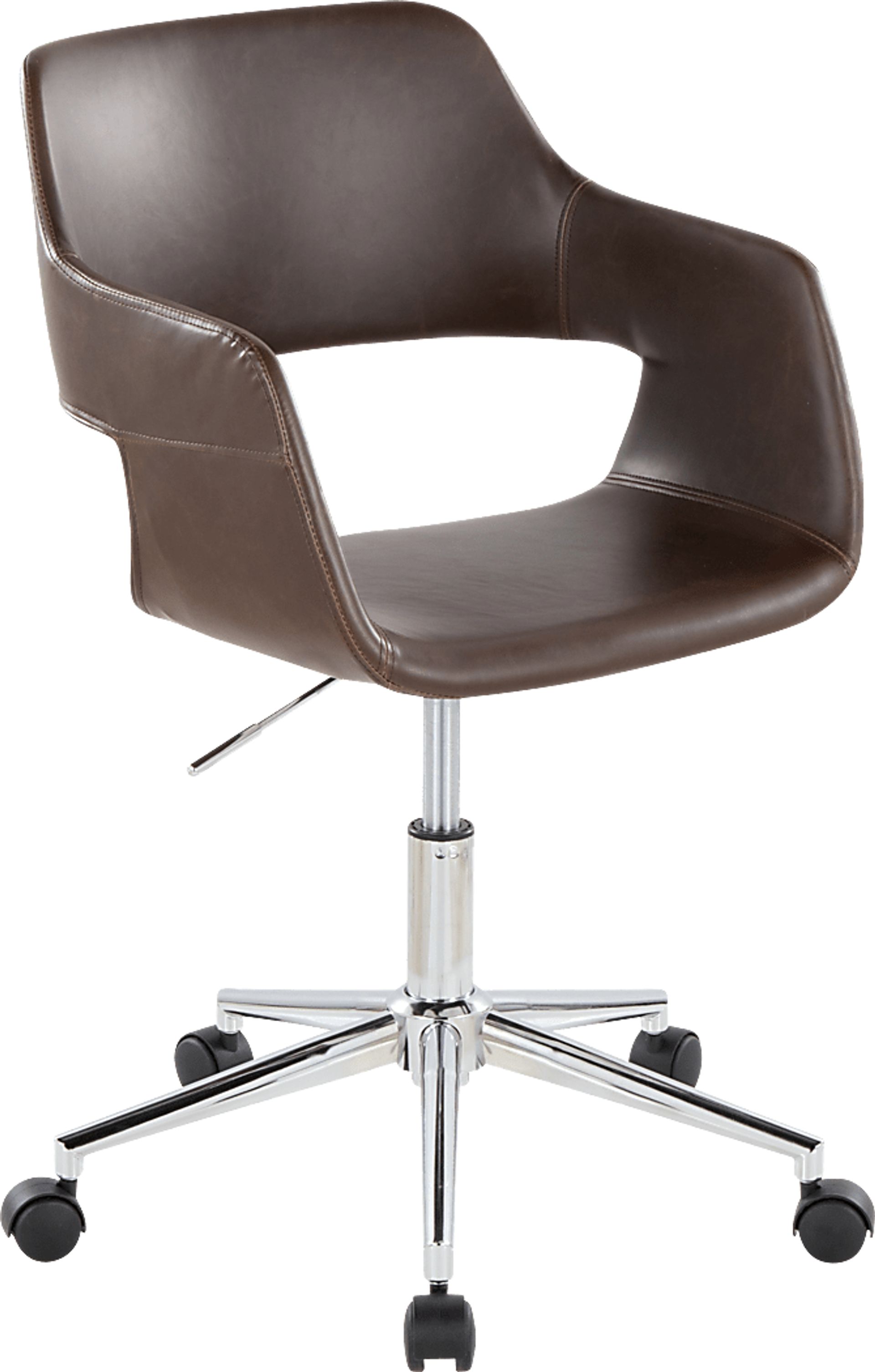 Whisp III Dark Brown Desk Chair - Image 1