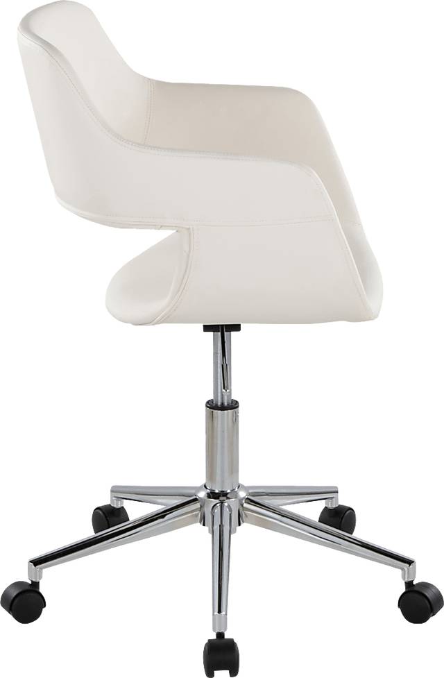 Whisp III White Desk Chair - Thumbnail - Image 2