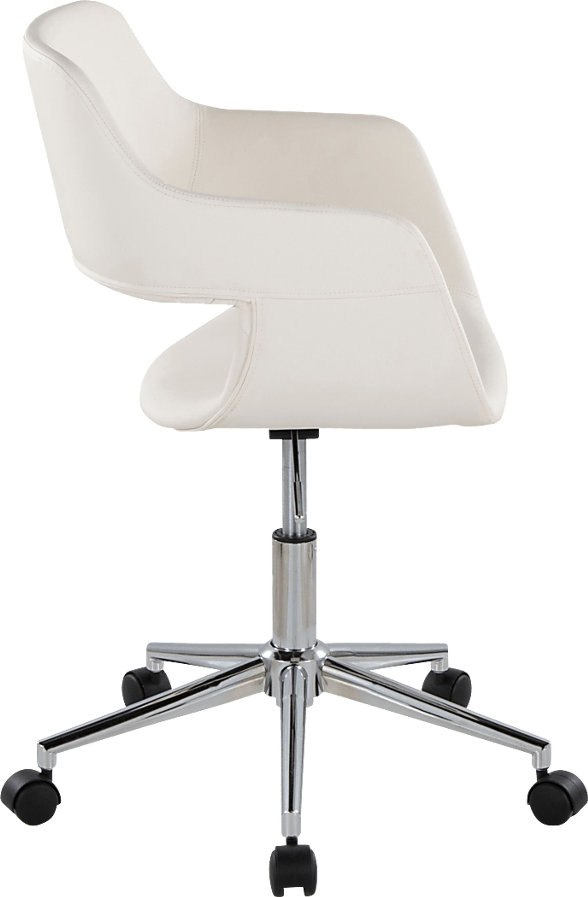 Whisp III White Desk Chair - Image 2