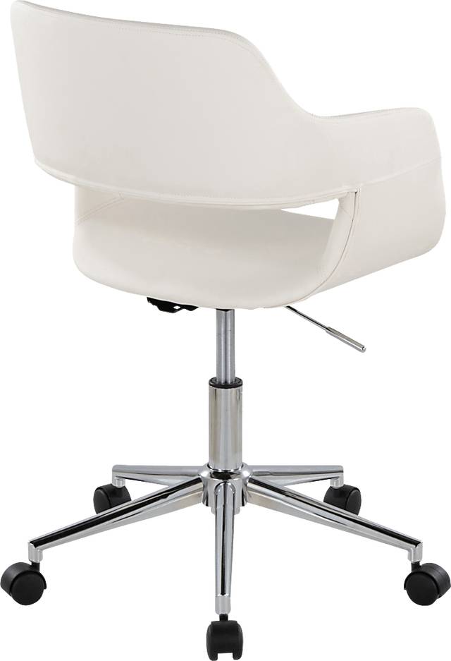 Whisp III White Desk Chair - Thumbnail - Image 3
