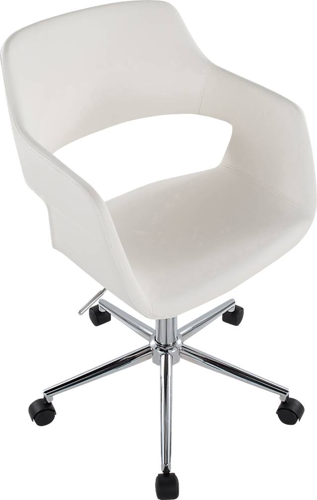Whisp III White Desk Chair - Thumbnail - Image 5