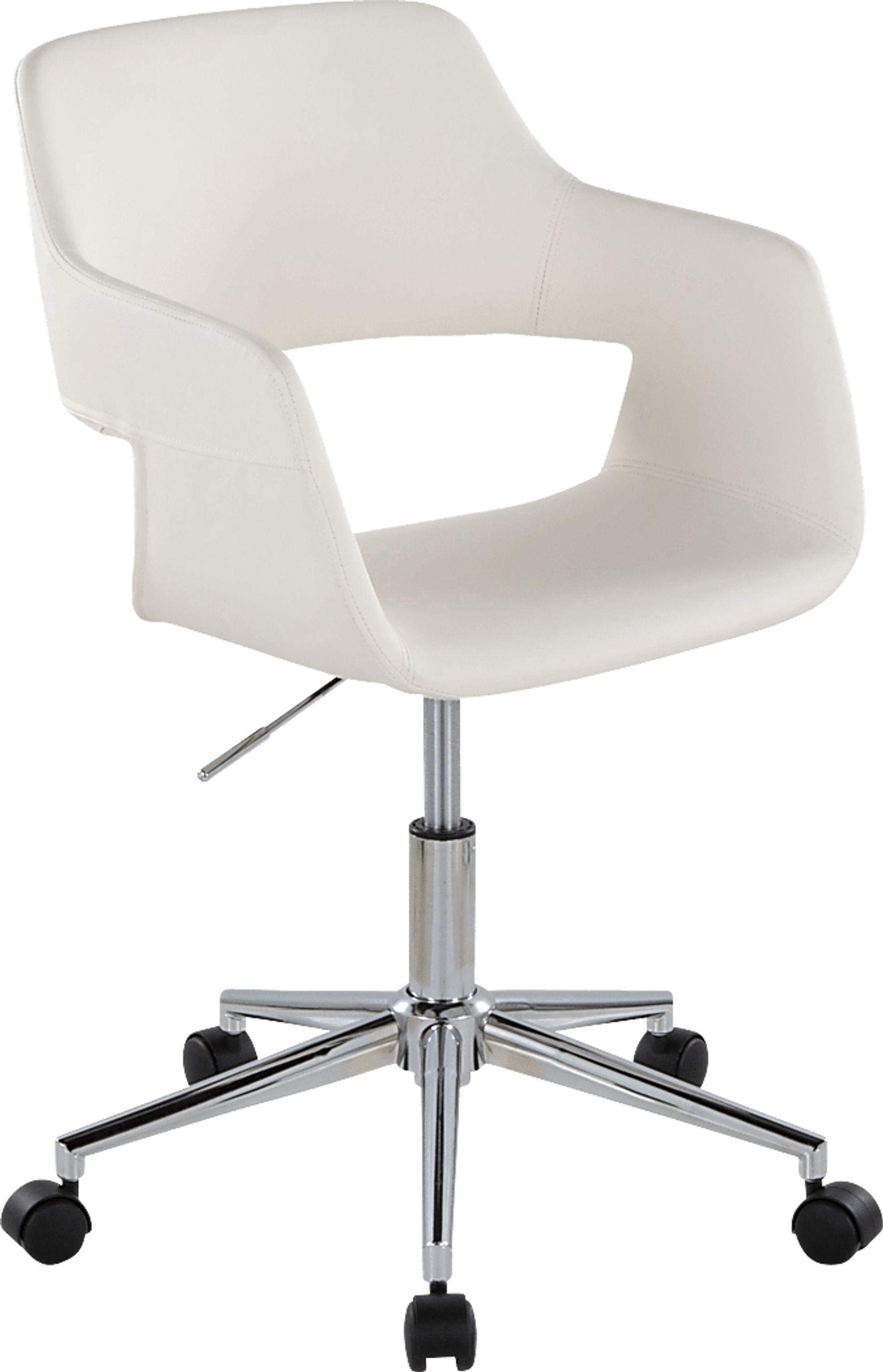 Whisp III White Desk Chair - Image 1
