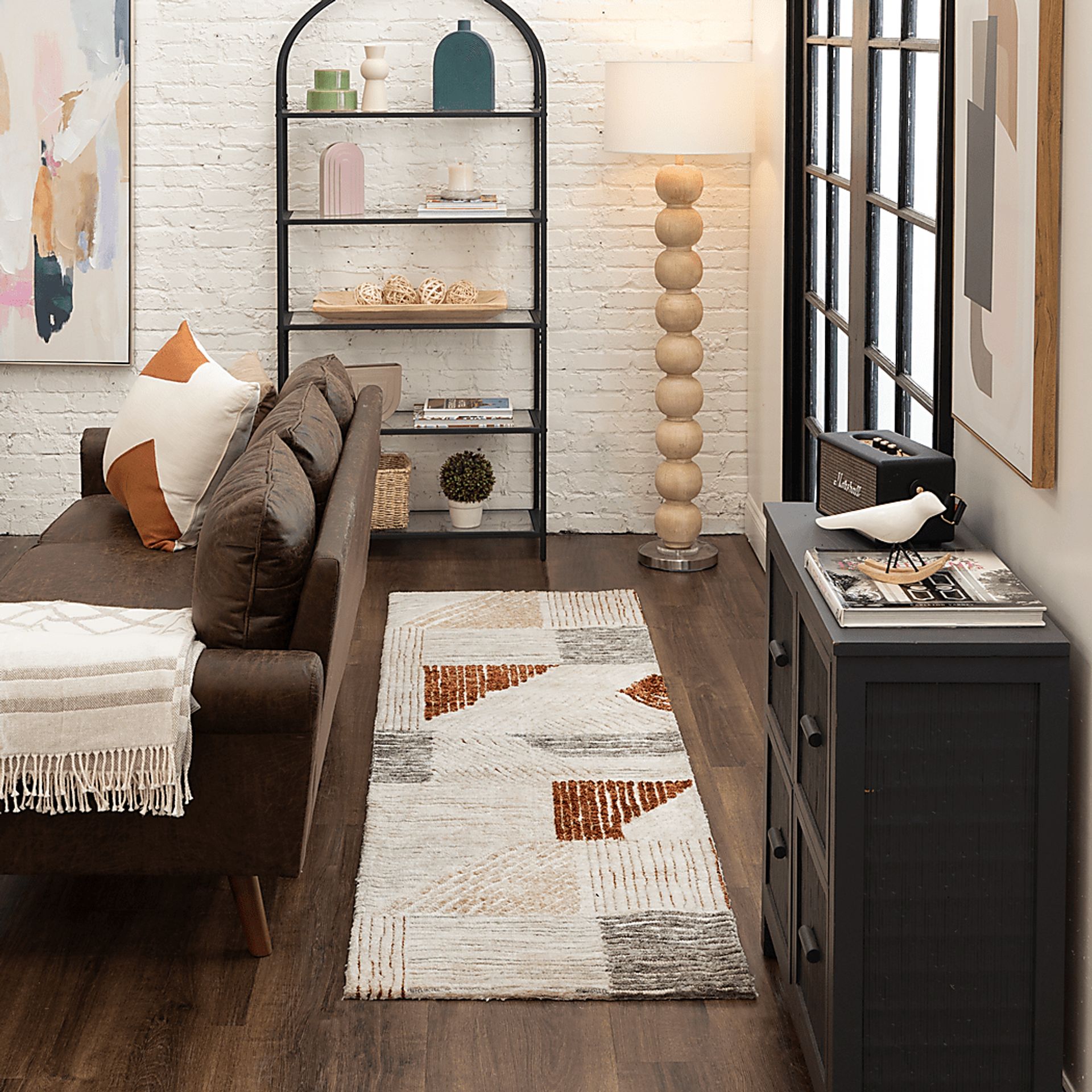 Whisperwood Khaki 2'4 x 7'10 Runner Rug - Image 3