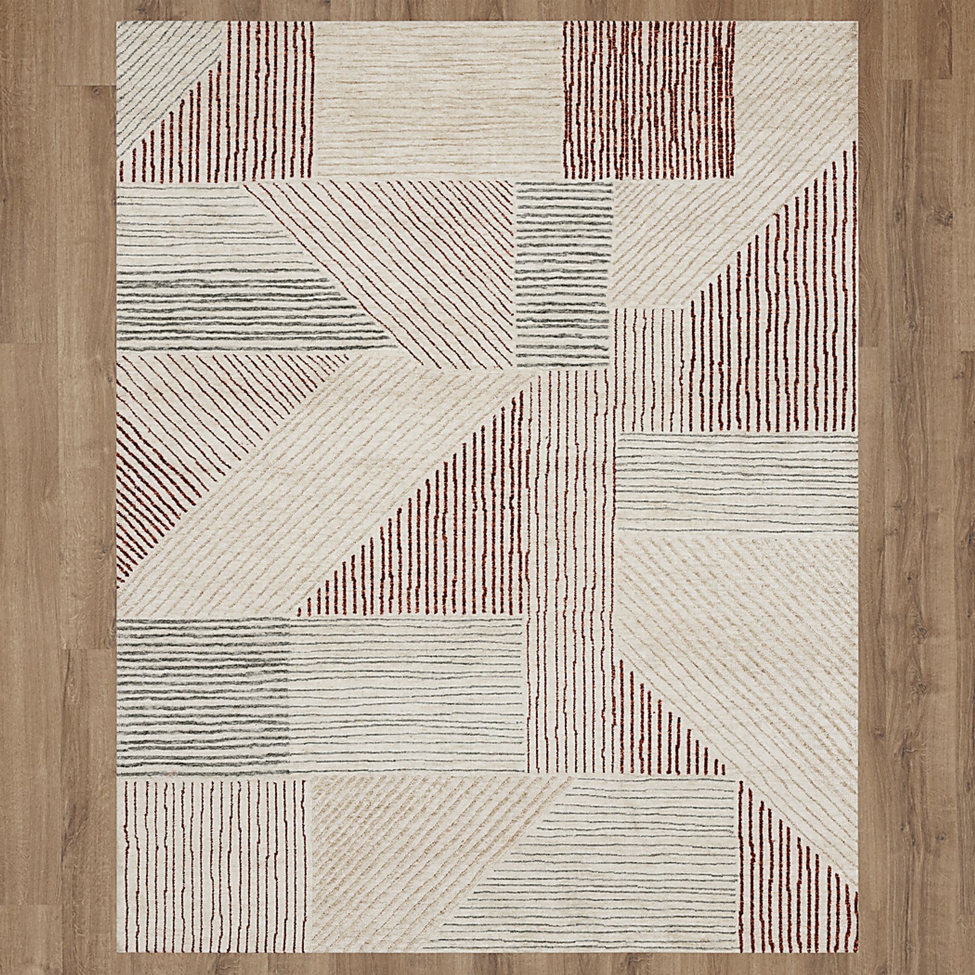 Whisperwood Khaki 5'3 x 7'10 Rug - Image 3