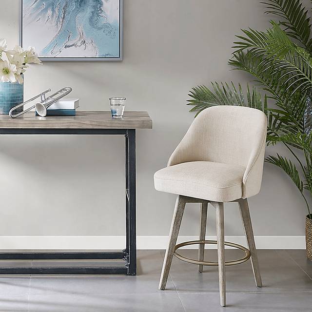 Whitborne Sand Swivel Counter Height Stool - Thumbnail - Image 6