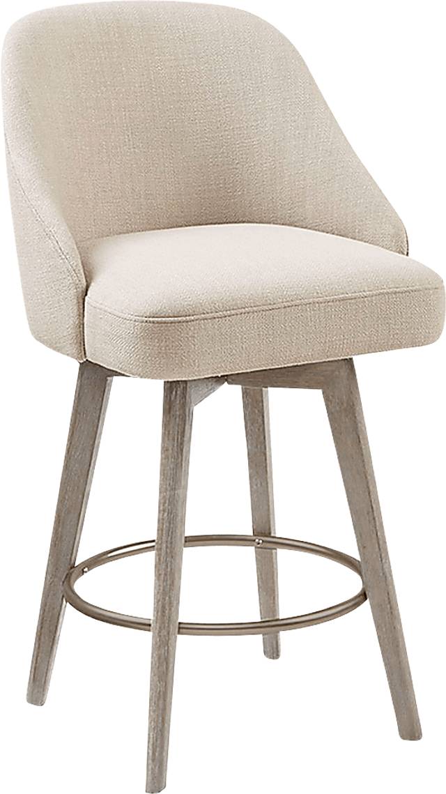 Whitborne Sand Swivel Counter Height Stool - Thumbnail - Image 1