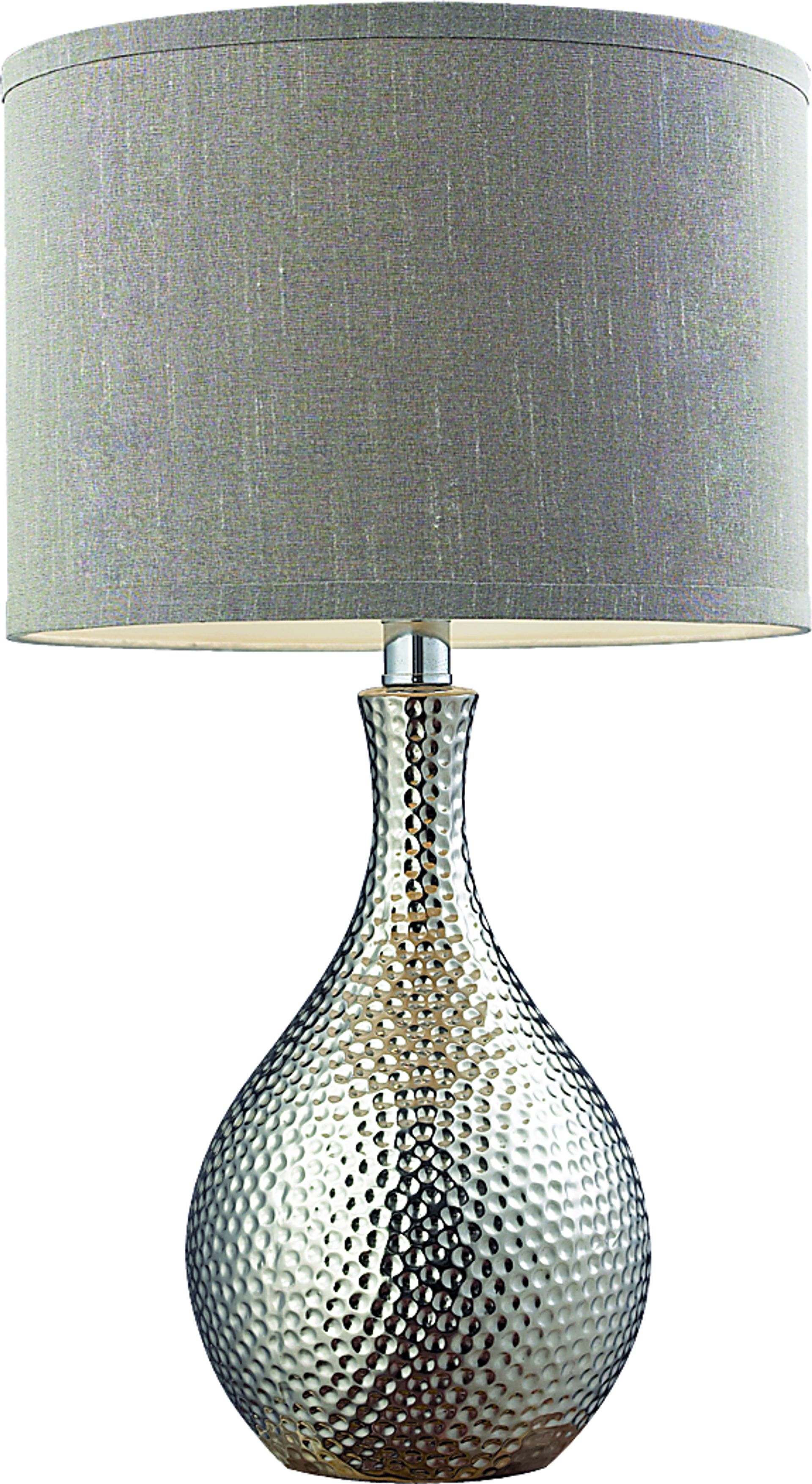Whitby Circle Silver Lamp - Image 1