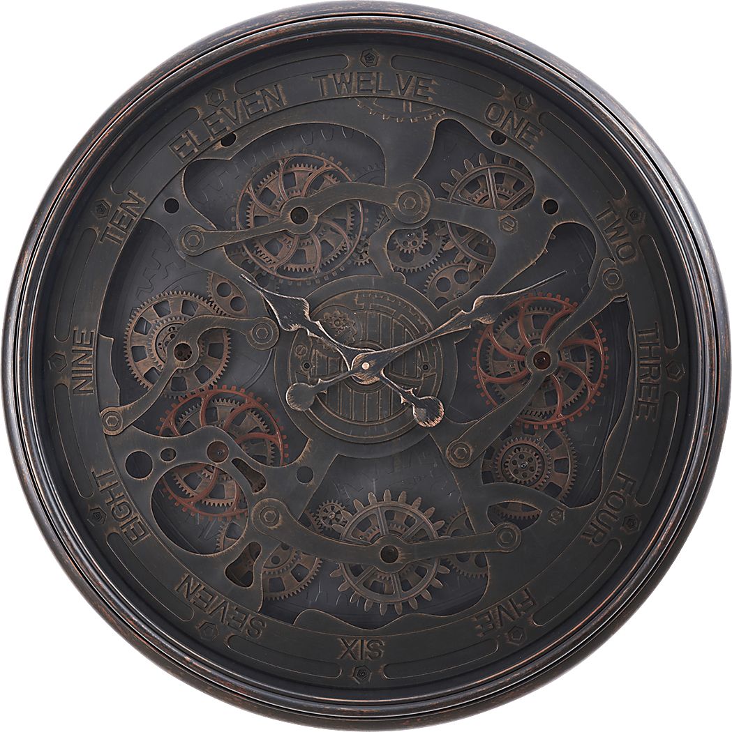 Whiteclay Black Wall Clock