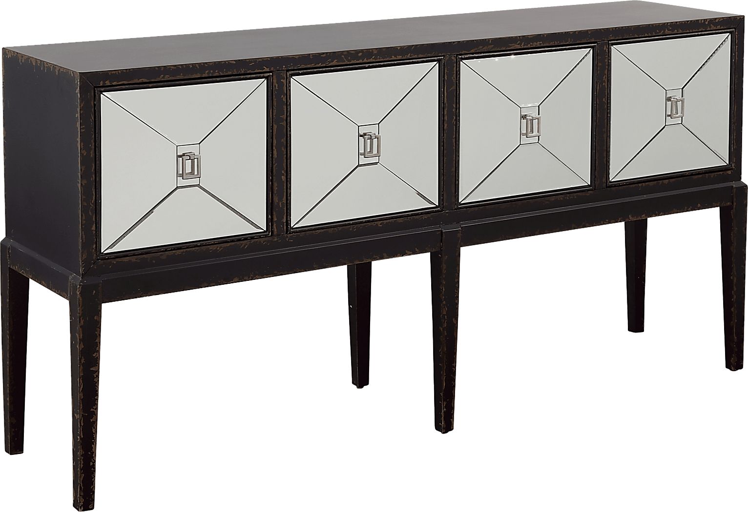 Whitecrow Black Accent Cabinet