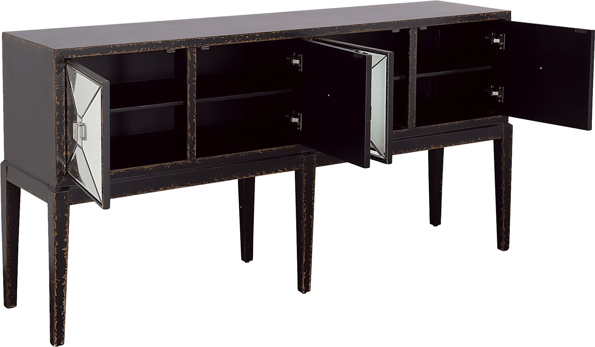 Whitecrowe Black Accent Cabinet - Image 4
