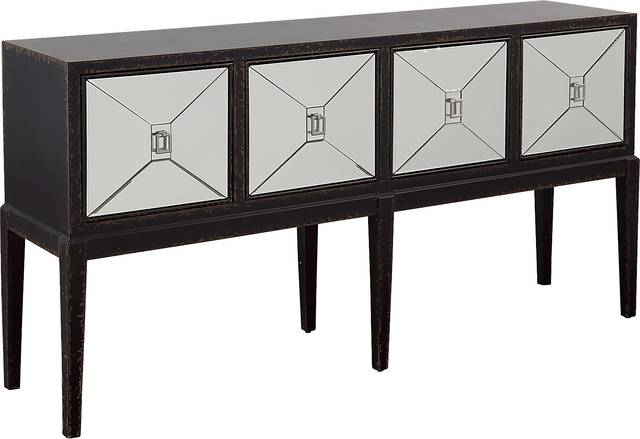 Whitecrowe Black Accent Cabinet - Thumbnail - Image 1
