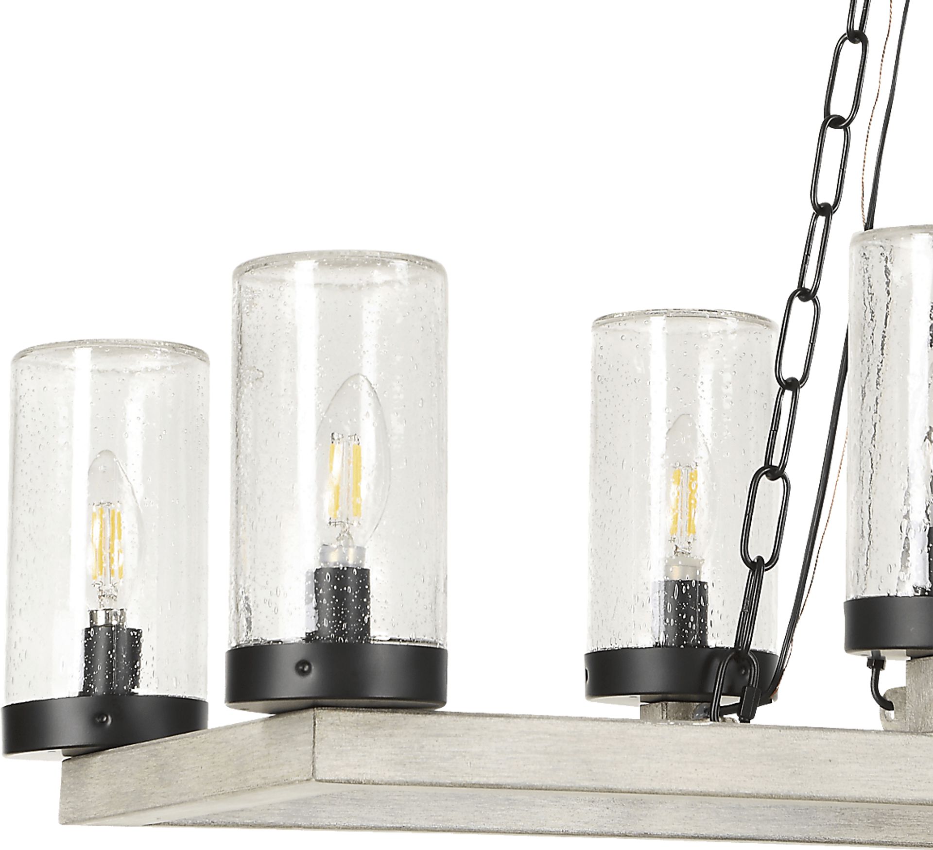 Whitgeo Black Indoor/Outdoor Chandelier - Image 4