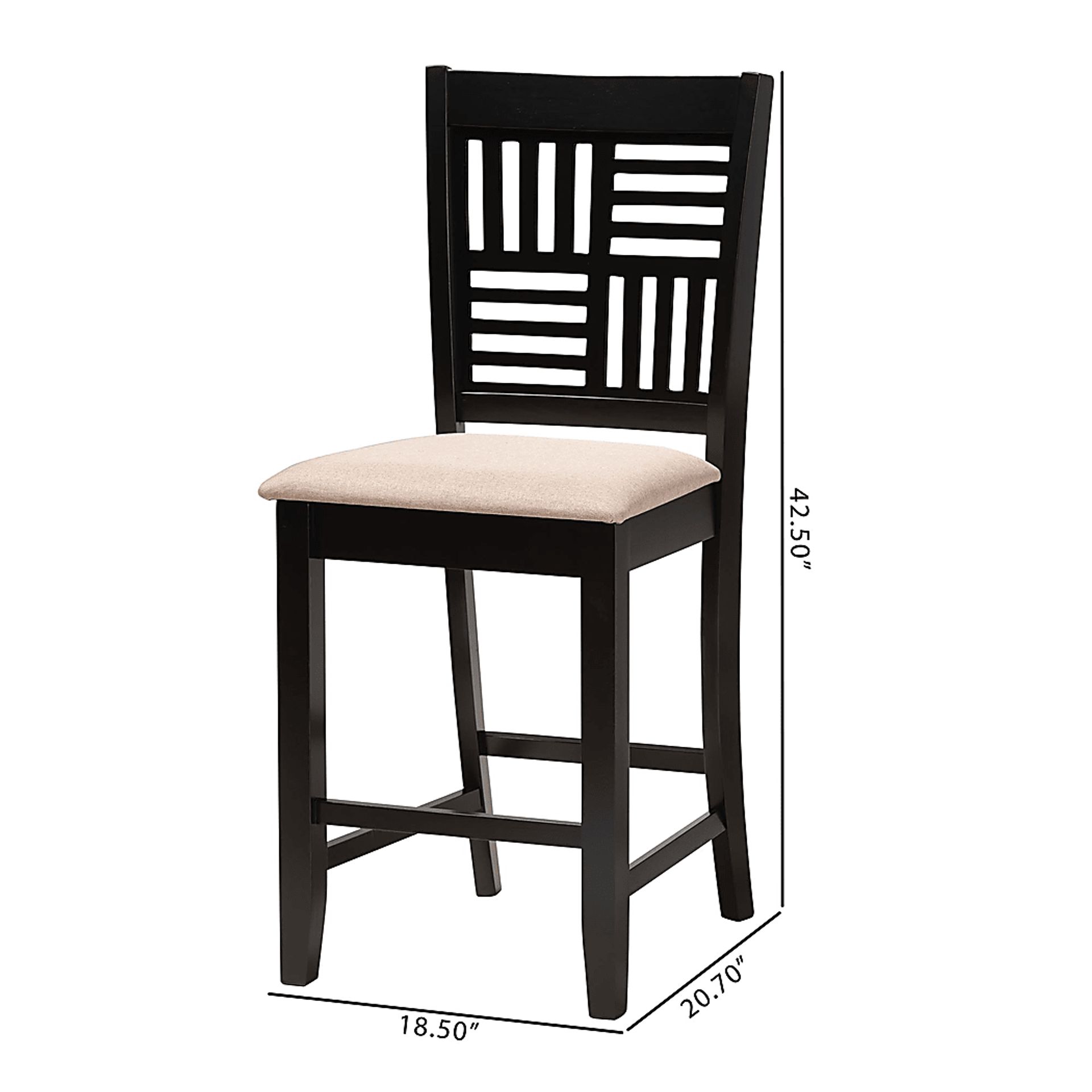 Whitla Beige Counter Stool, Set of 2 - Image 9