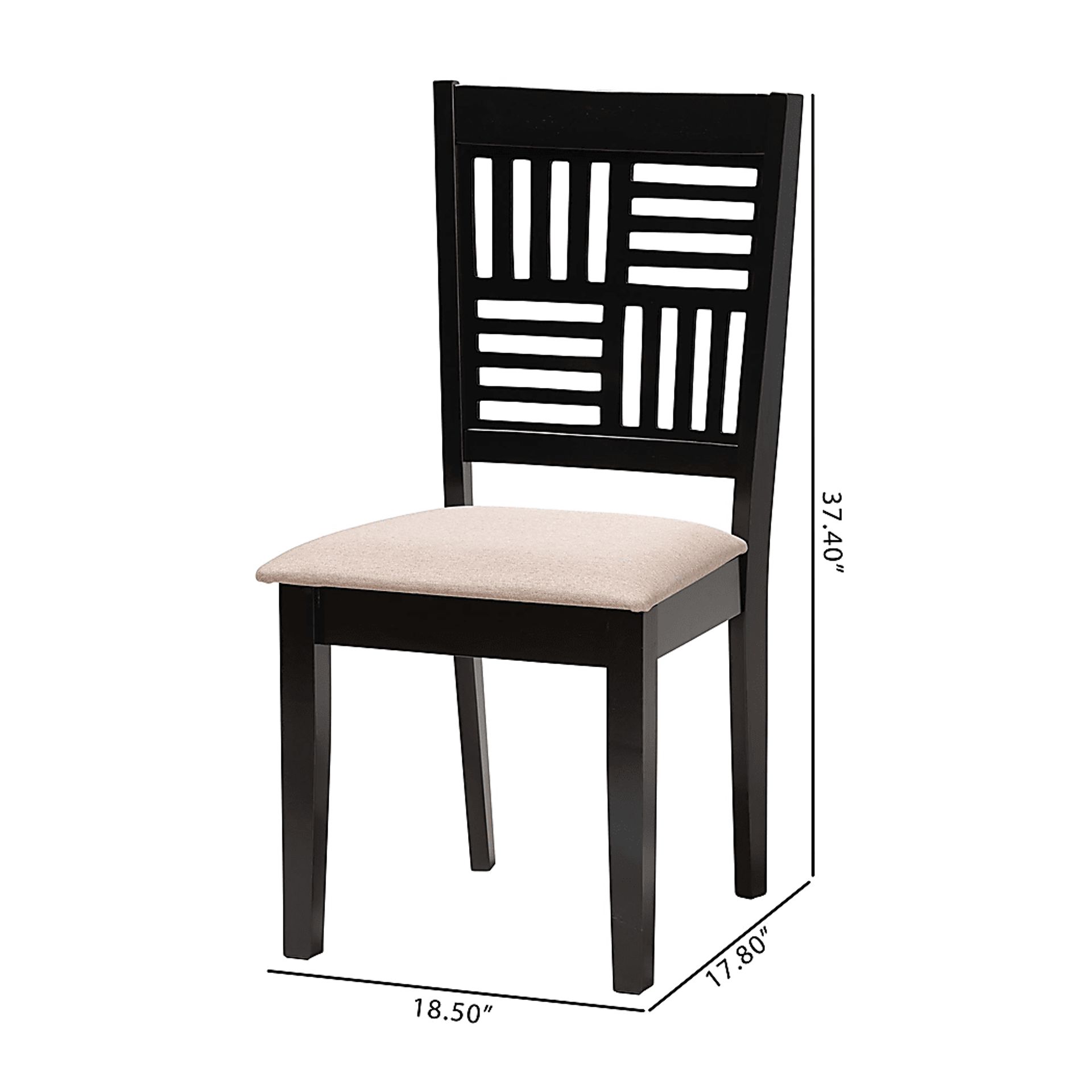 Whitla Beige Dining Chair, Set of 2 - Image 9