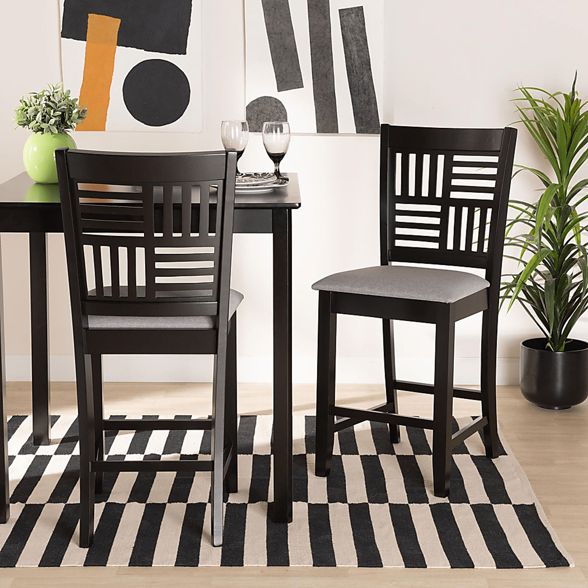 Whitla Gray Counter Stool, Set of 2 - Image 2