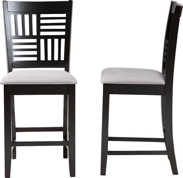 Whitla Gray Counter Stool, Set of 2 - Thumbnail - Image 4