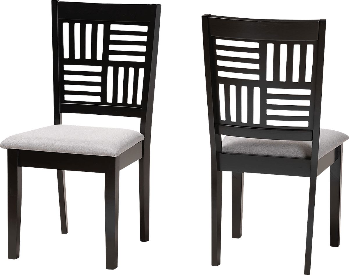 Whitla Gray Polyester Fabric Dining Chair, Set Of 2 Rooms to Go