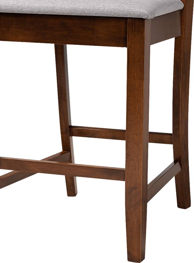 Whitla Walnut Brown Counter Stool, Set of 2 - Thumbnail - Image 6
