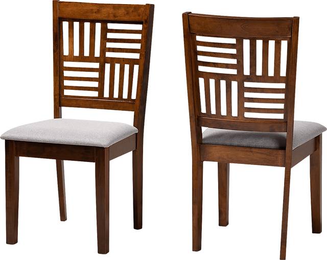 Whitla Walnut Brown Dining Chair, Set of 2 - Thumbnail - Image 1