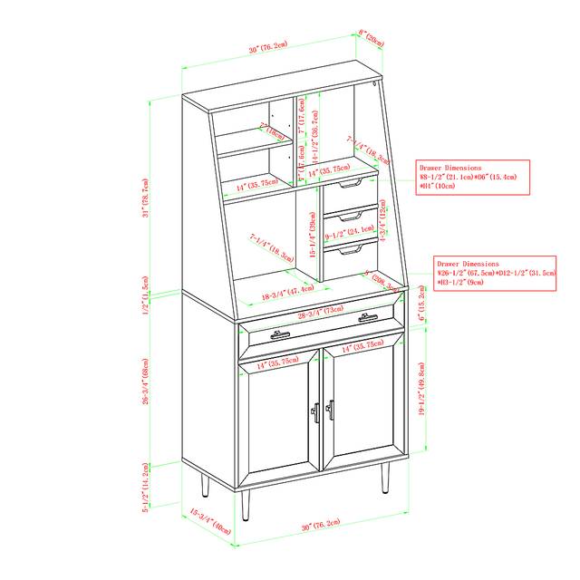 Whitmell Walnut Desk - Thumbnail - Image 5