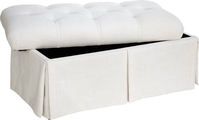 Whitmere Off-White Storage Bench - Thumbnail - Image 2