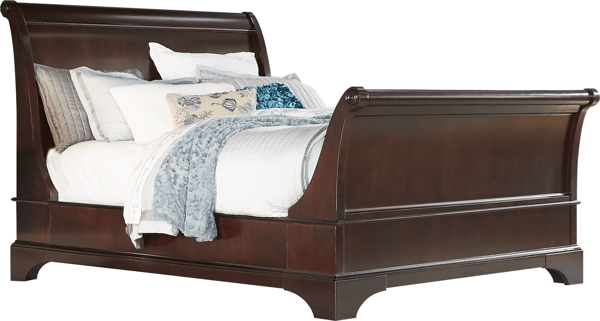 Whitmore Cherry 4 Pc Queen Sleigh Bed - Image 1