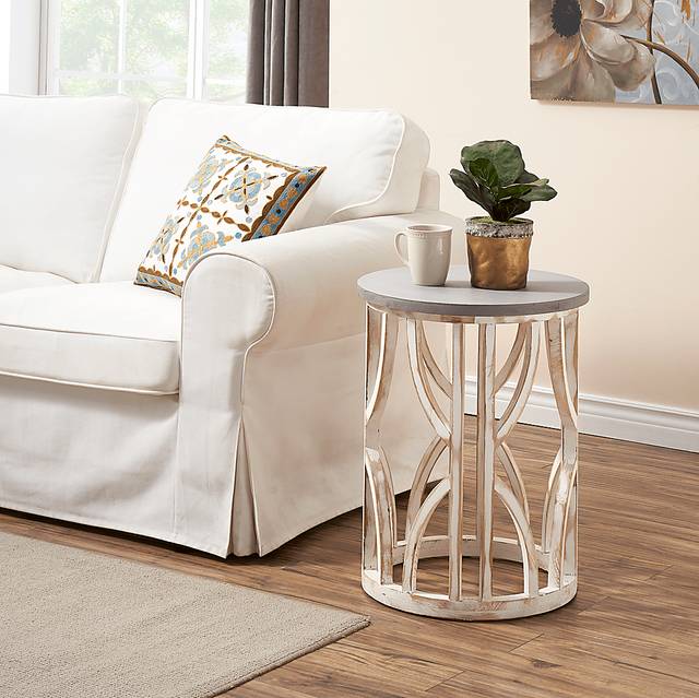 Whitsun White Accent Table - Thumbnail - Image 4