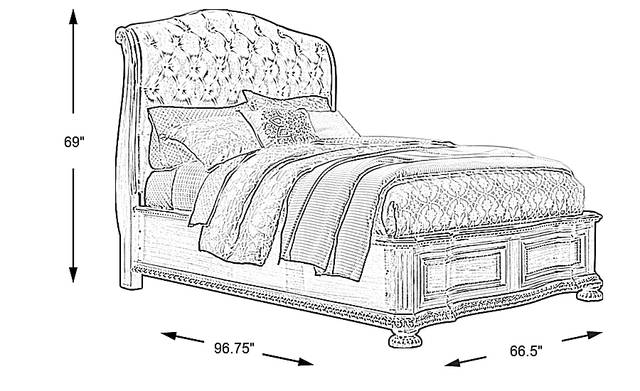 Dimension Image. Please refer to the Dimension Tab on this page for dimension details.