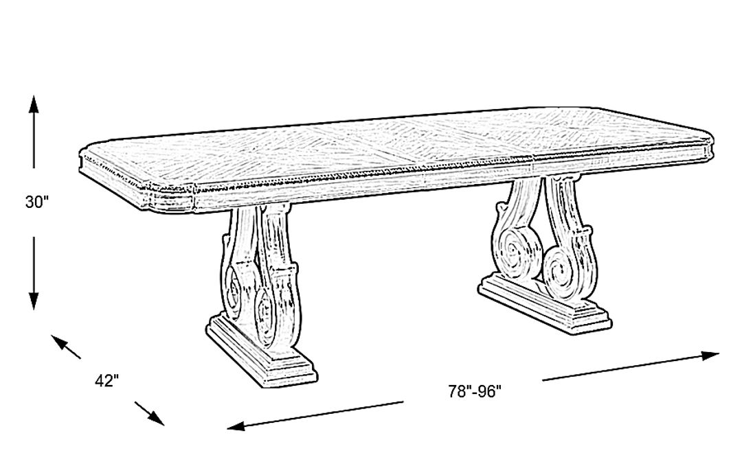 Whittington Cherry Double Pedestal Dining Table