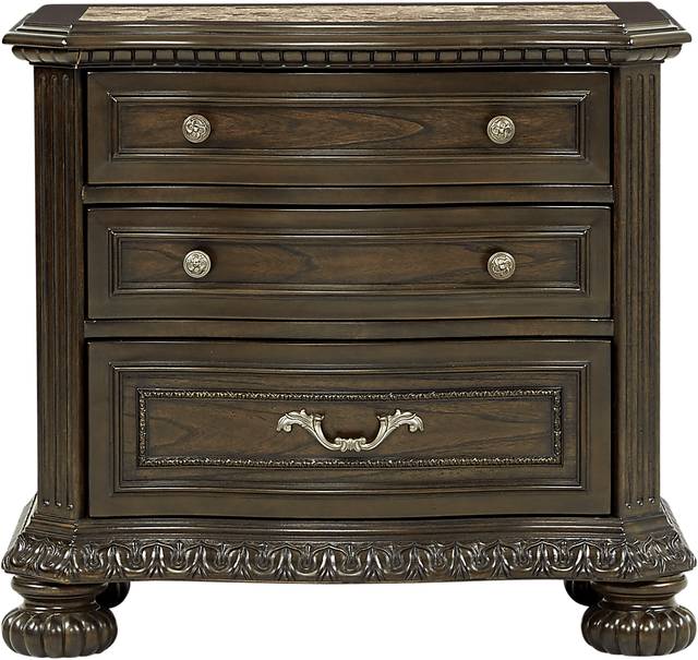Whittington Cherry 7 Pc Queen Sleigh Bedroom with 4 Drawer Storage - Thumbnail - Image 7