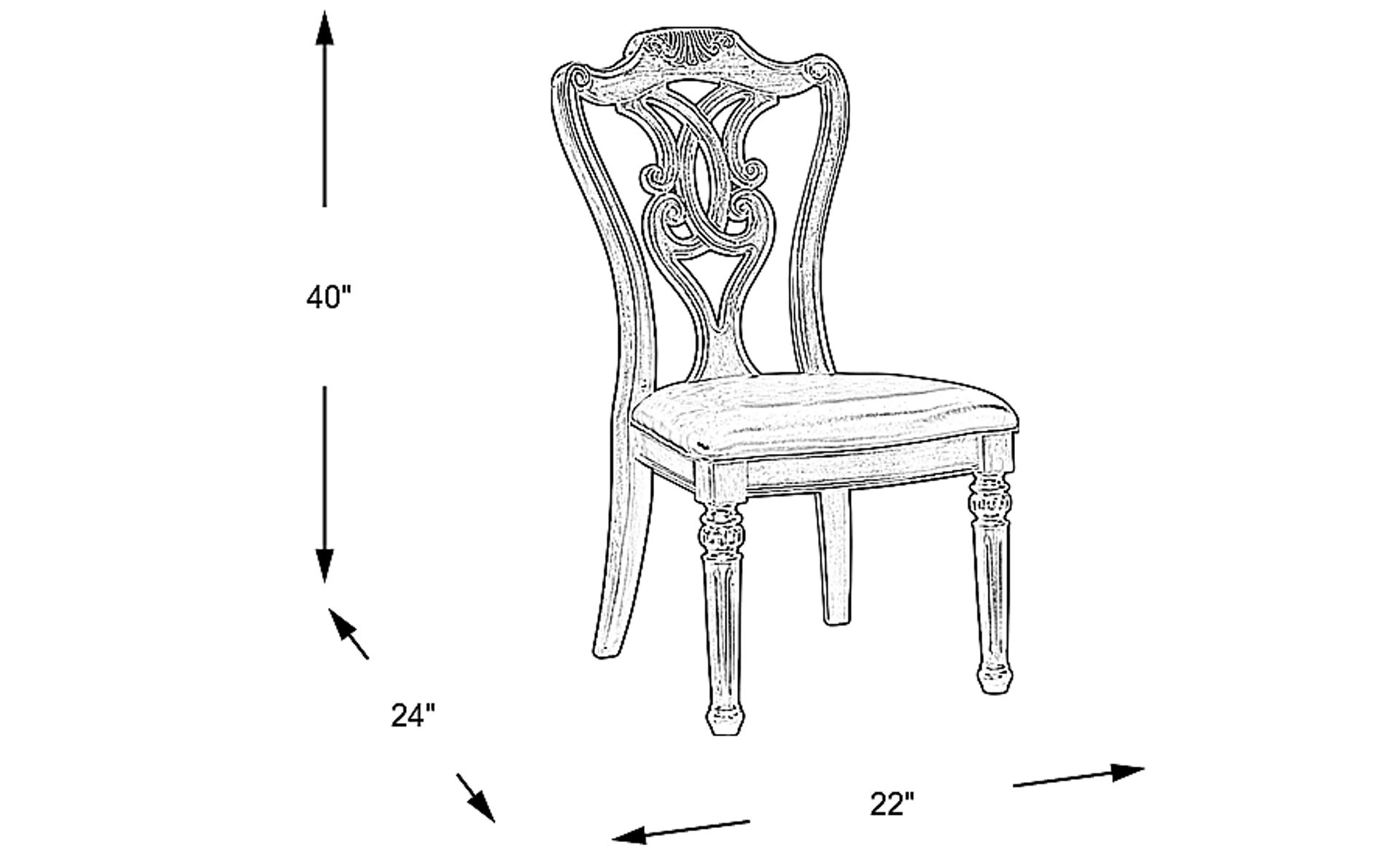 Dimension Image. Please refer to the Dimension Tab on this page for dimension details.