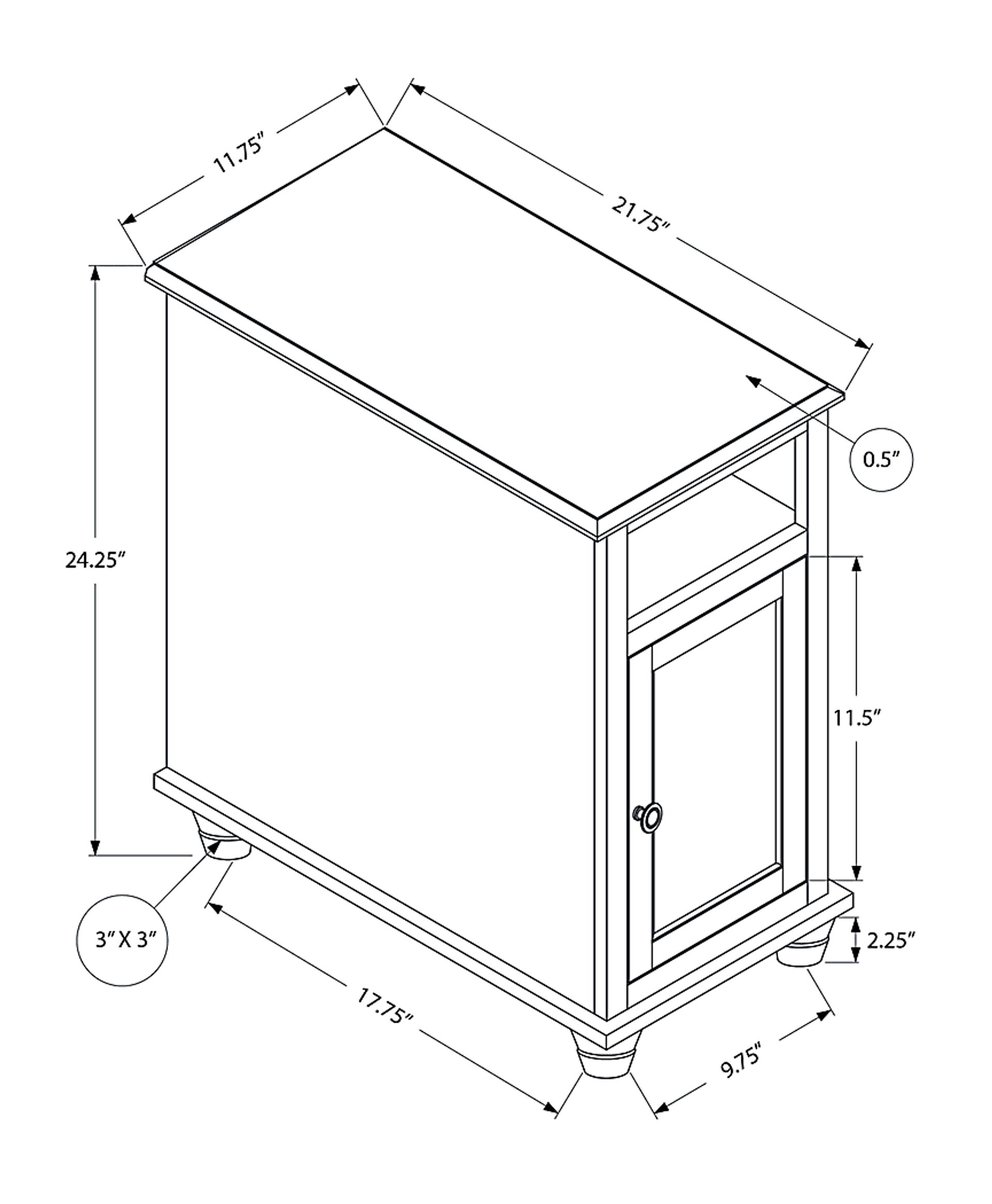 Whittondale White Accent Table - Image 3