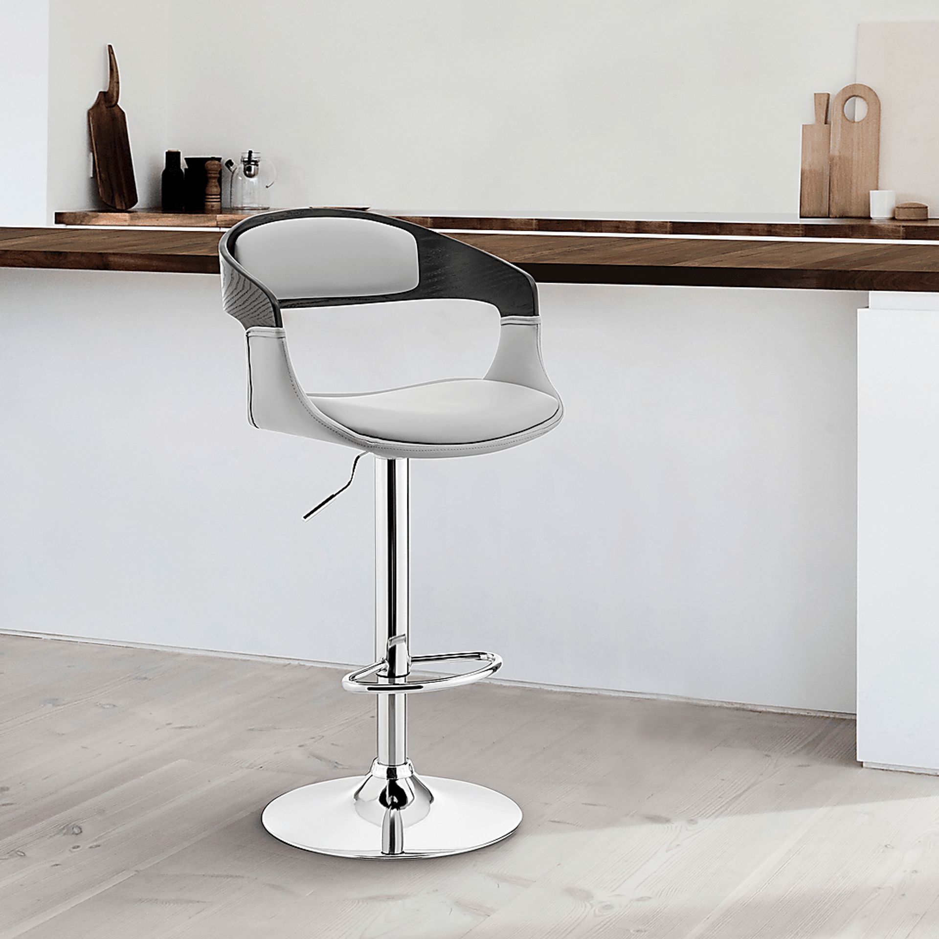 Whizystems II Gray Barstool - Image 2