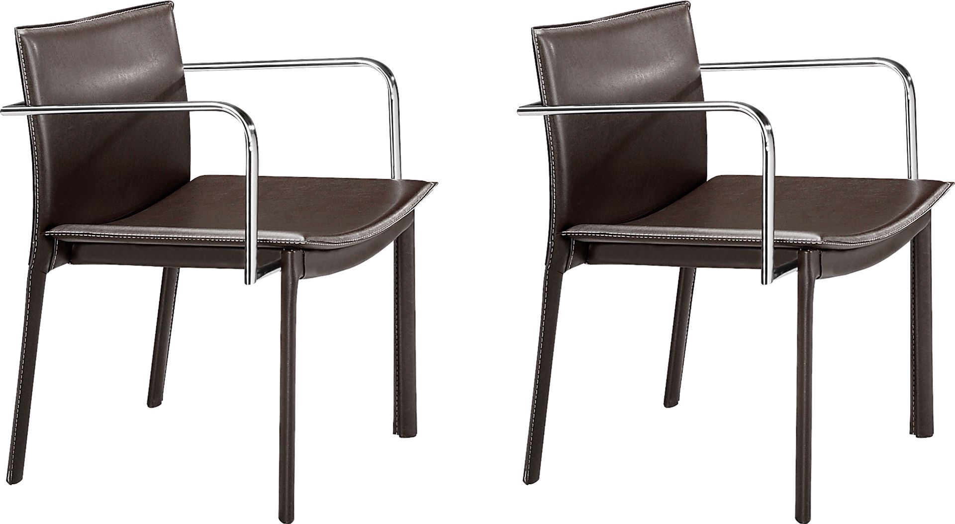 Wholsatd Brown Office Chair, Set of 2 - Image 1