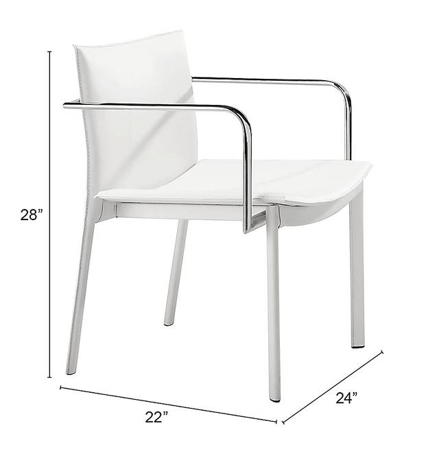 Wholsatd White Office Chair, Set 2 - Thumbnail - Image 5