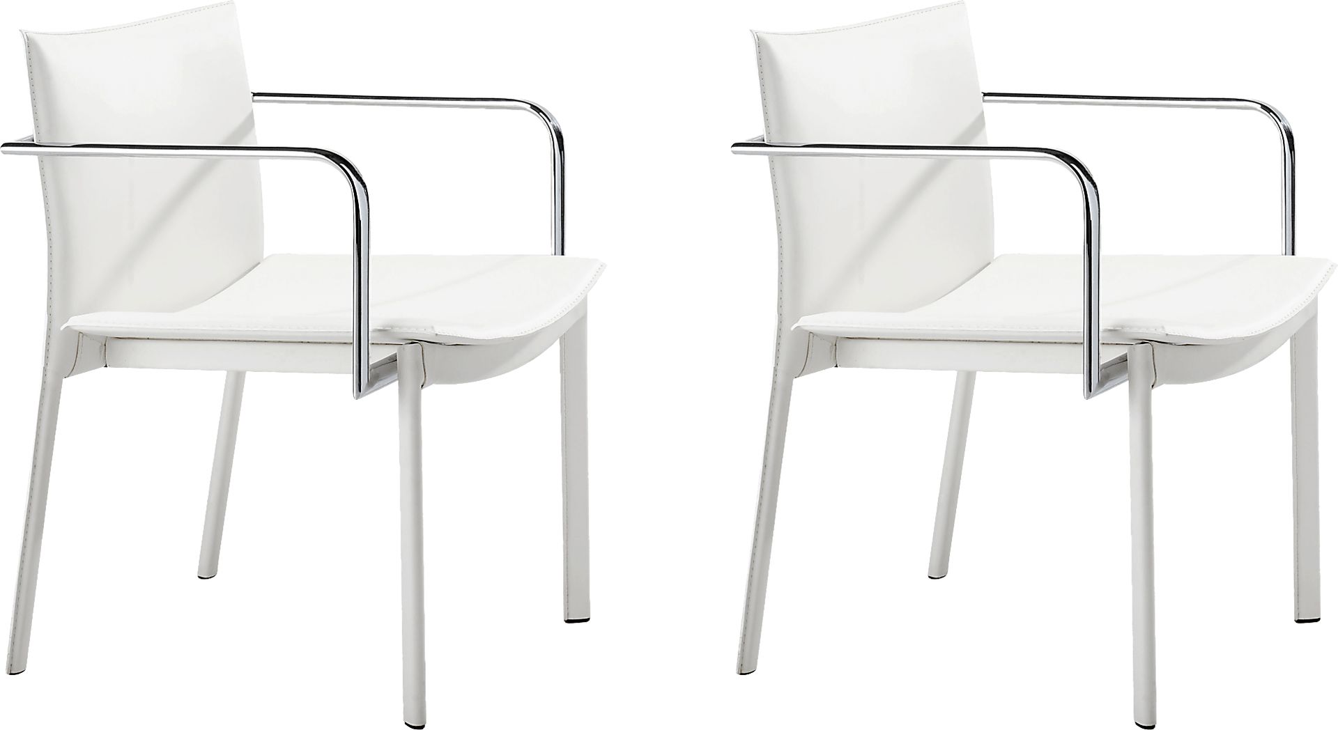 Wholsatd White Office Chair, Set 2 - Image 1