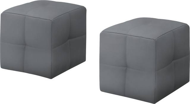 Wickershire Gray Ottoman, Set of 2 - Thumbnail - Image 1