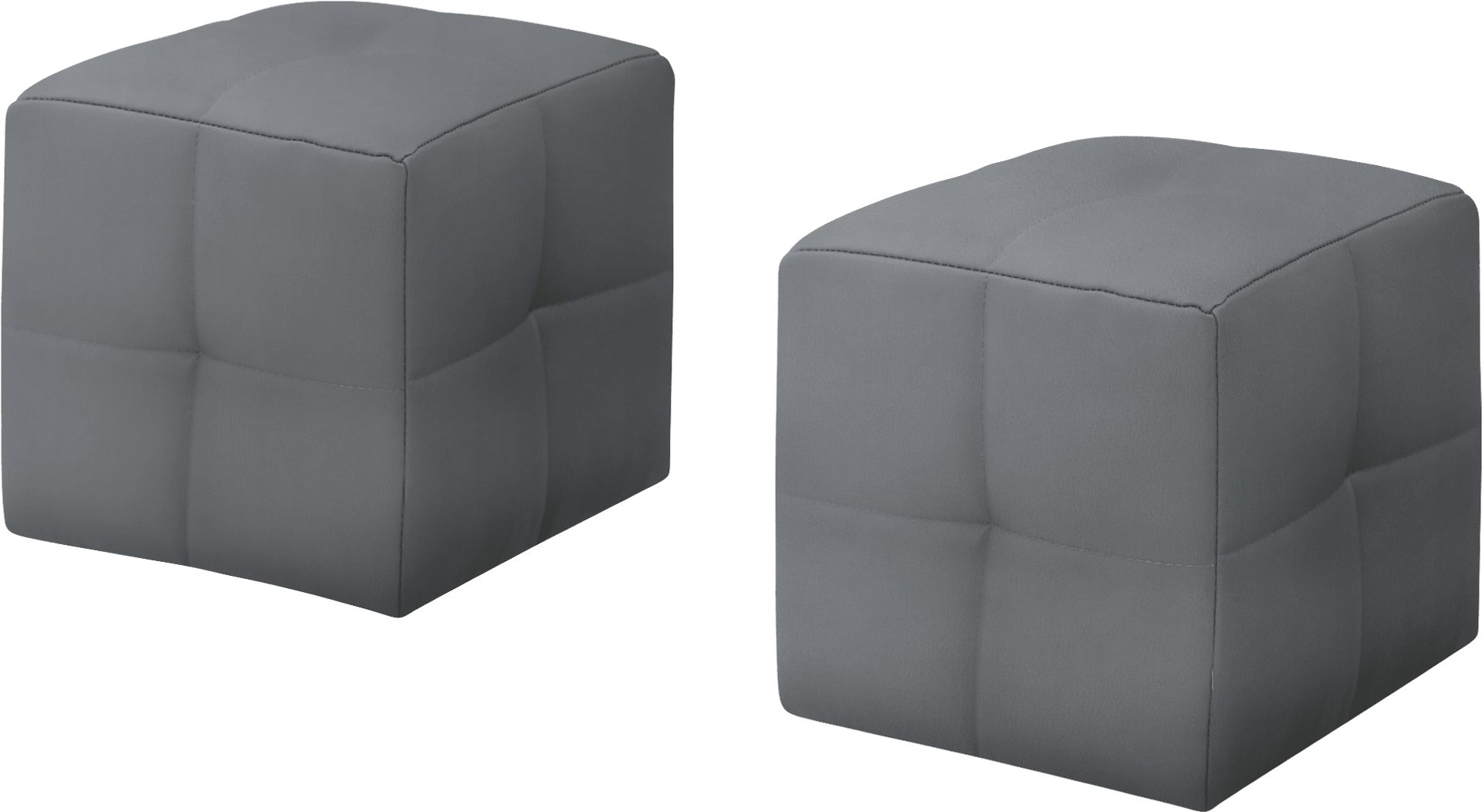 Wickershire Gray Ottoman, Set of 2 - Image 1