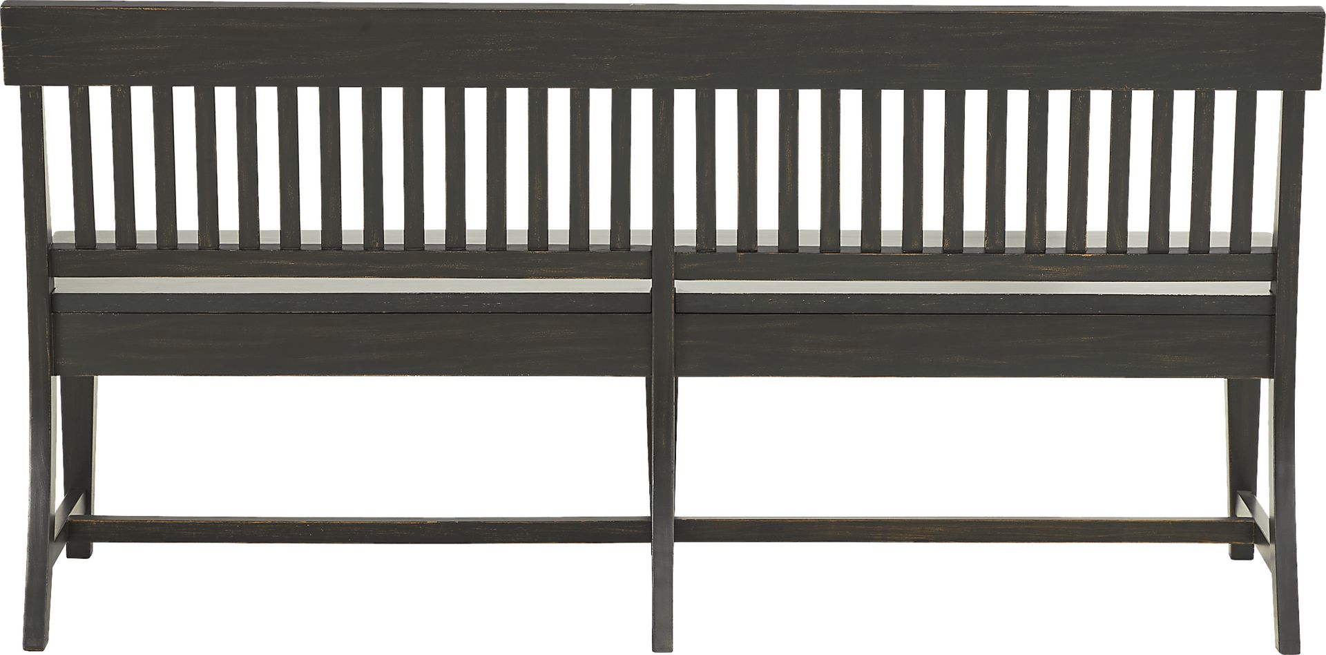 Wicklow Hills Black Dining Bench - Image 3