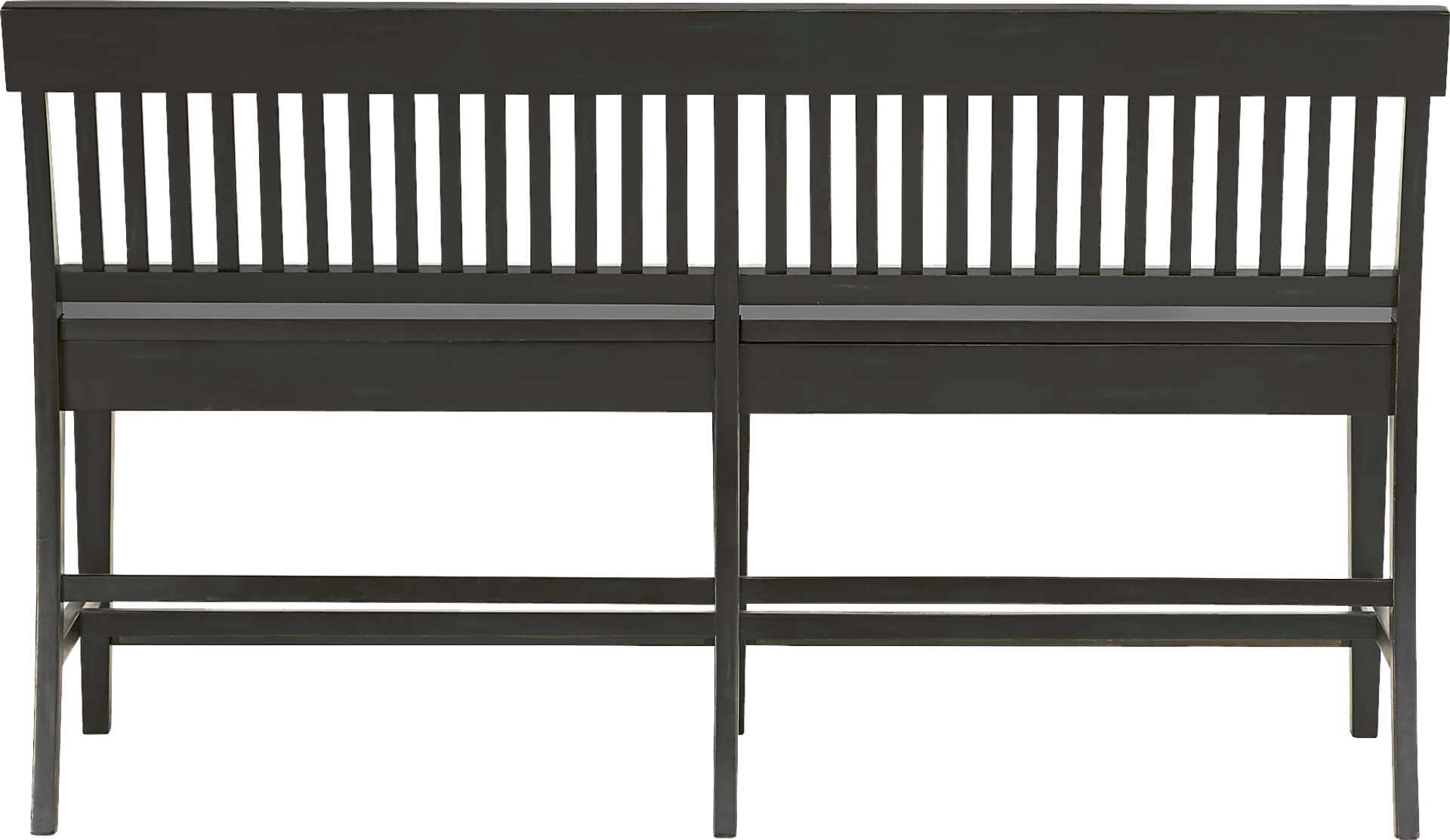 Wicklow Hills Black Gathering Dining Bench - Image 3