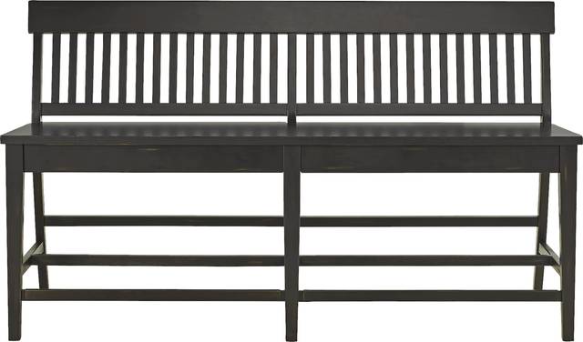 Wicklow Hills Black Gathering Dining Bench - Thumbnail - Image 1